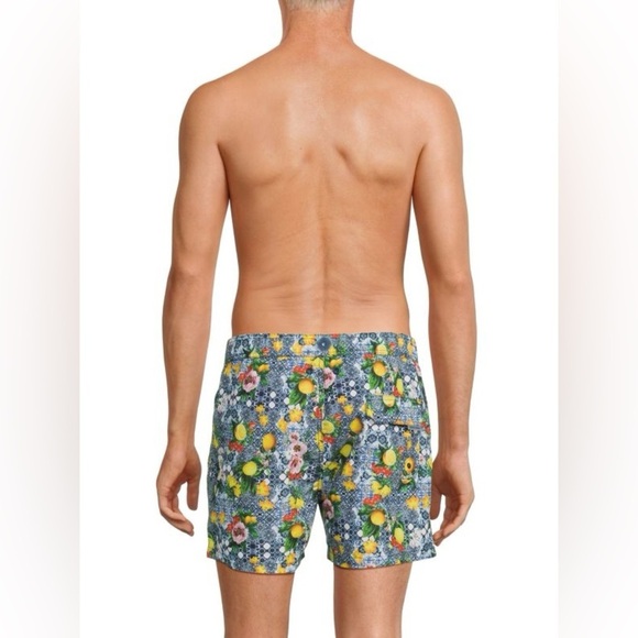 Siamo Verano Men’s Swim Shorts M Floral Tropical Print Summer Beachwear - Picture 2 of 14